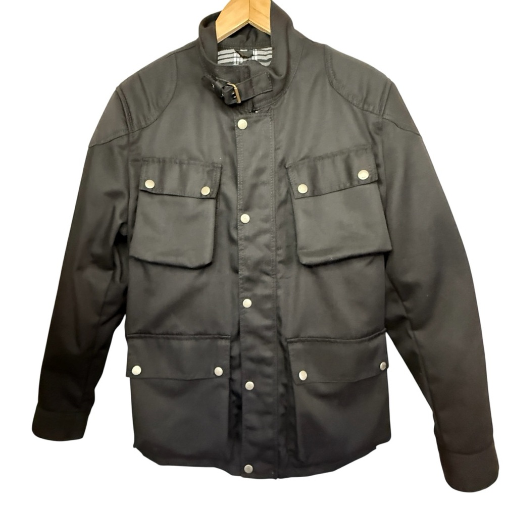 Belstaff Fieldmaster Black Cotton Utility Jacket Men’s S Belted